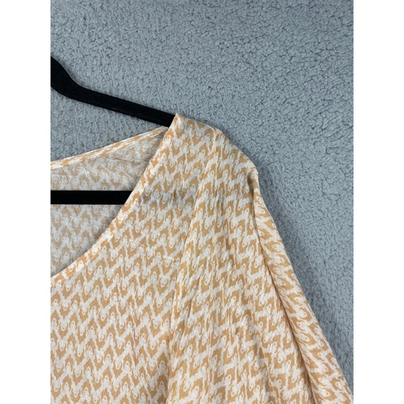 Eberjey Womens Size S/M Top Shirt Blouse Fringe Printed Swim Cover Up - Picture 6 of 10